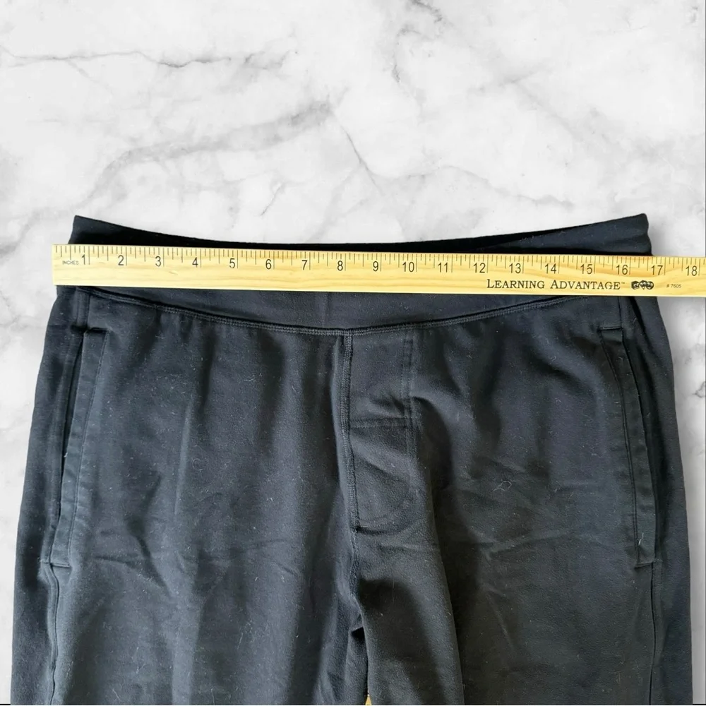 Lululemon Mens Black Joggers Sweatpants Pockets Drawstring Size Large Inseam 30”